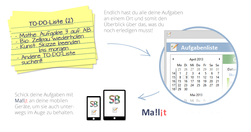 Der SchulButler Schulplaner - Aufgabenliste