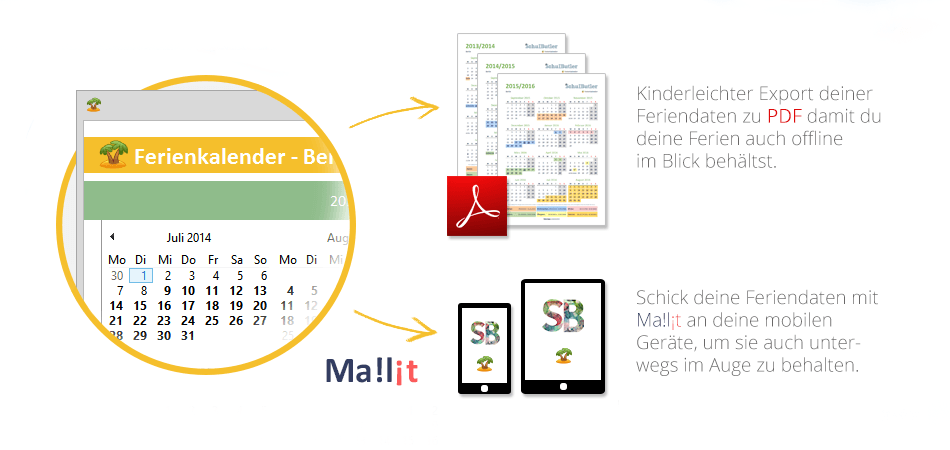Der SchulButler Schulplaner - Ferienkalender