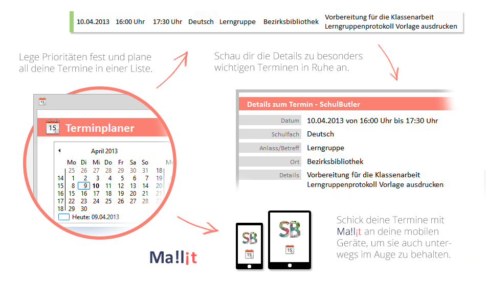 Der SchulButler Schulplaner - Terminplaner