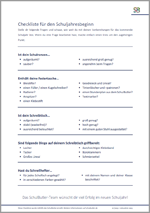 SchulButler-Vorlage: Checkliste für den Schuljahresbeginn