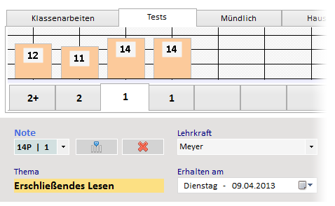 Der SchulButler Schulplaner - Innovation - Noten auswerten, wie niemals zuvor
